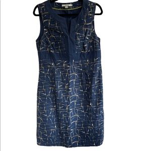 Boden Blue Patterned Dress